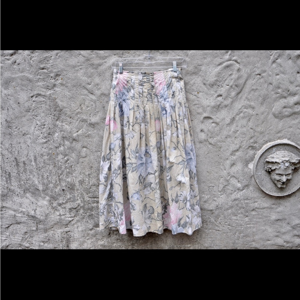 Vintage 80s Floral Skirt